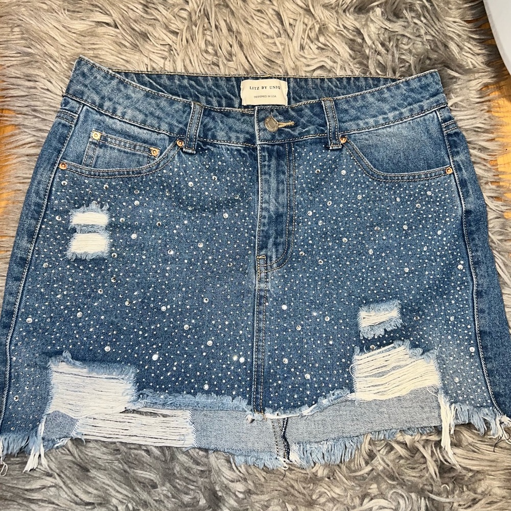 Rhinestone medium skirt